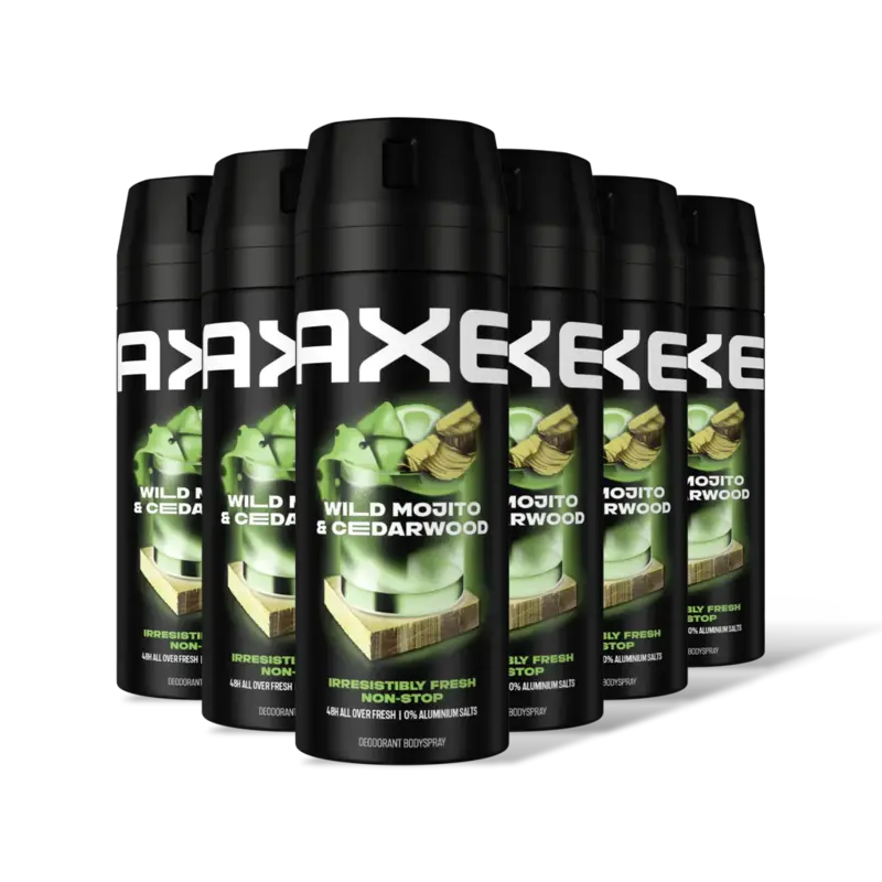 Axe Mojito & cedarwood deo bodyspray 6-pack
