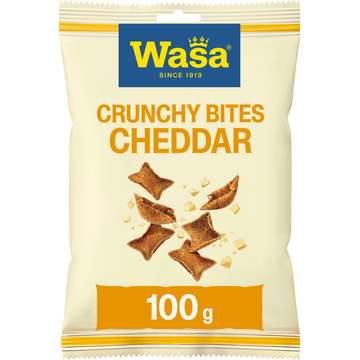 Wasa Crunchy Bites Cheddar 100g