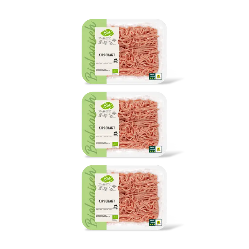 AH Biologisch Kipgehakt 3-pack