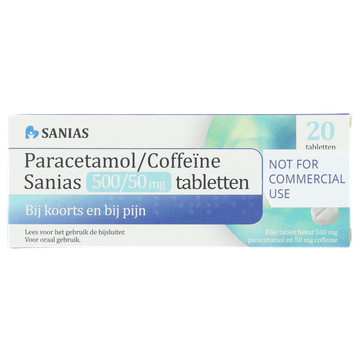 Sanias Paracetamol/Coffeïne 500/50mg 20st