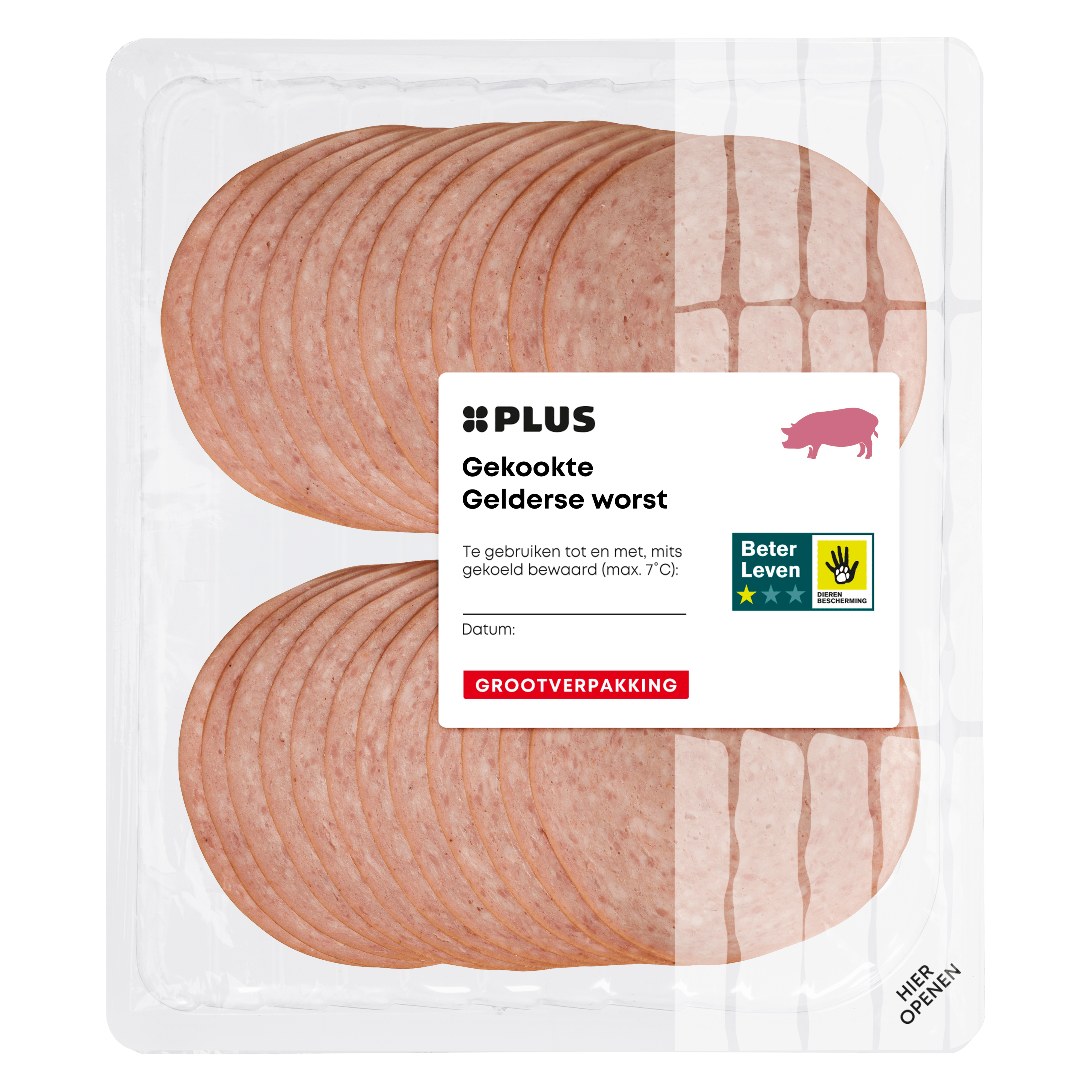 PLUS Gekookte Gelderse worst GVP