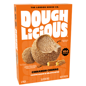 Doughlicious Cinnamon Churro Cookie Dough & Gelato Bites