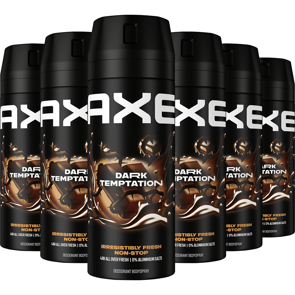 Axe Dark Temptation Deodorant Bodyspray 150 ML Multipack 6 stuks