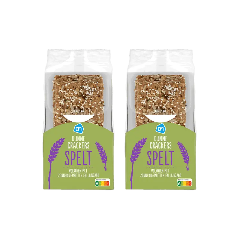 AH Dunne crackers spelt 2-pack