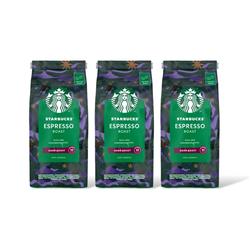 Starbucks Espresso dark roast koffiebonen 3-pack