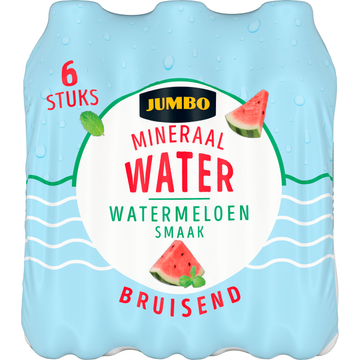 Jumbo Bruisend Mineraalwater Watermeloen Smaak 6 x 500ML