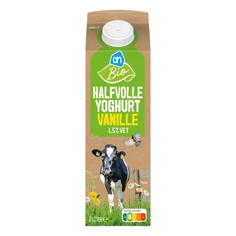 AH Biologisch Halfvolle yoghurt vanille 1,5%