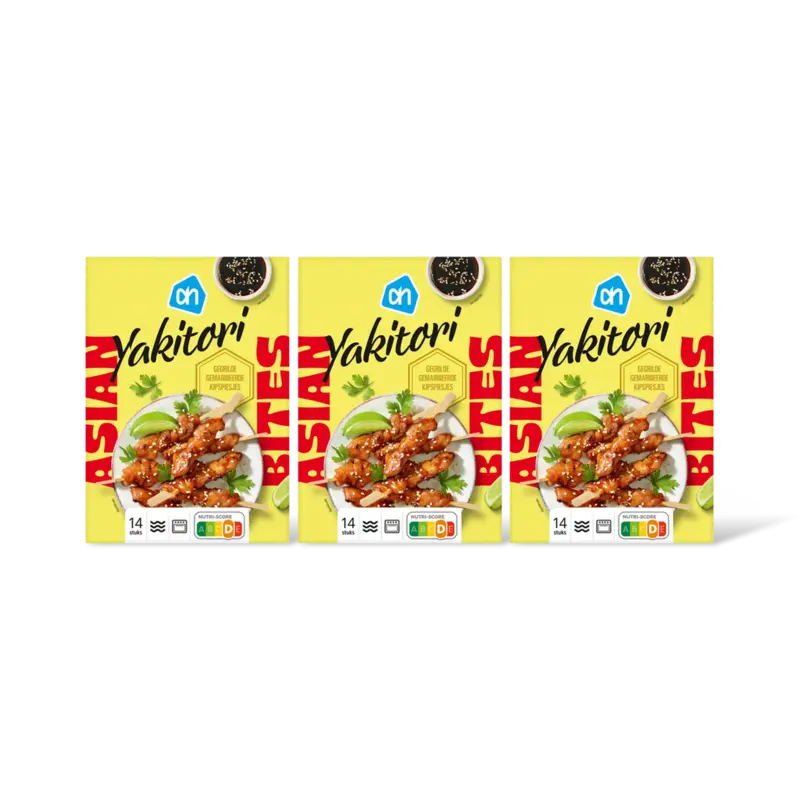 AH Wereldse hapjes yakitori kipspiesjes 3pk