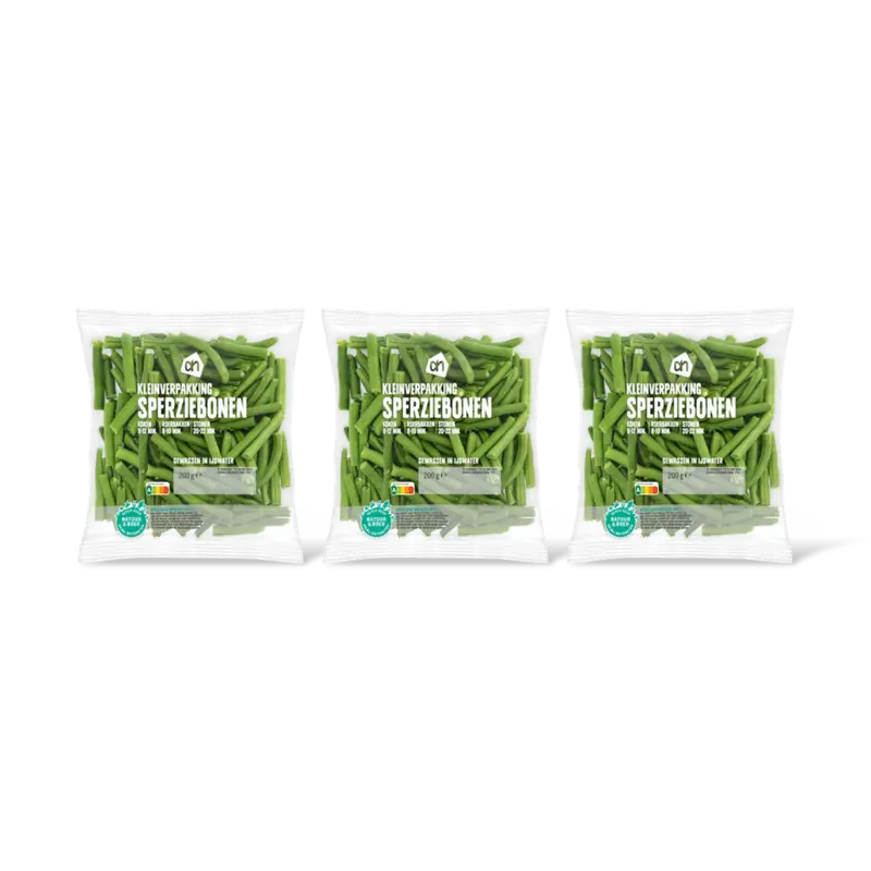 AH Sperziebonen kleinverpakking 3-pack