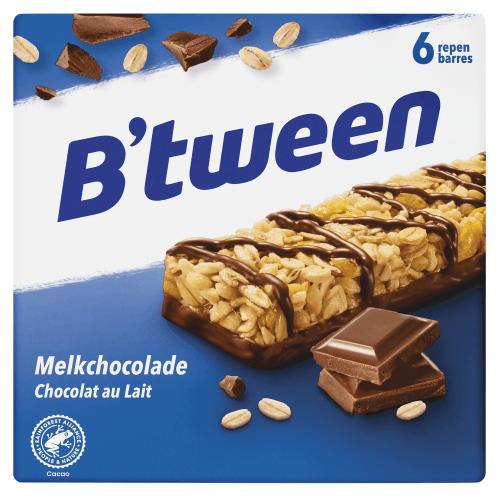 Hero B'tween melk chocolade repen 6 stuks