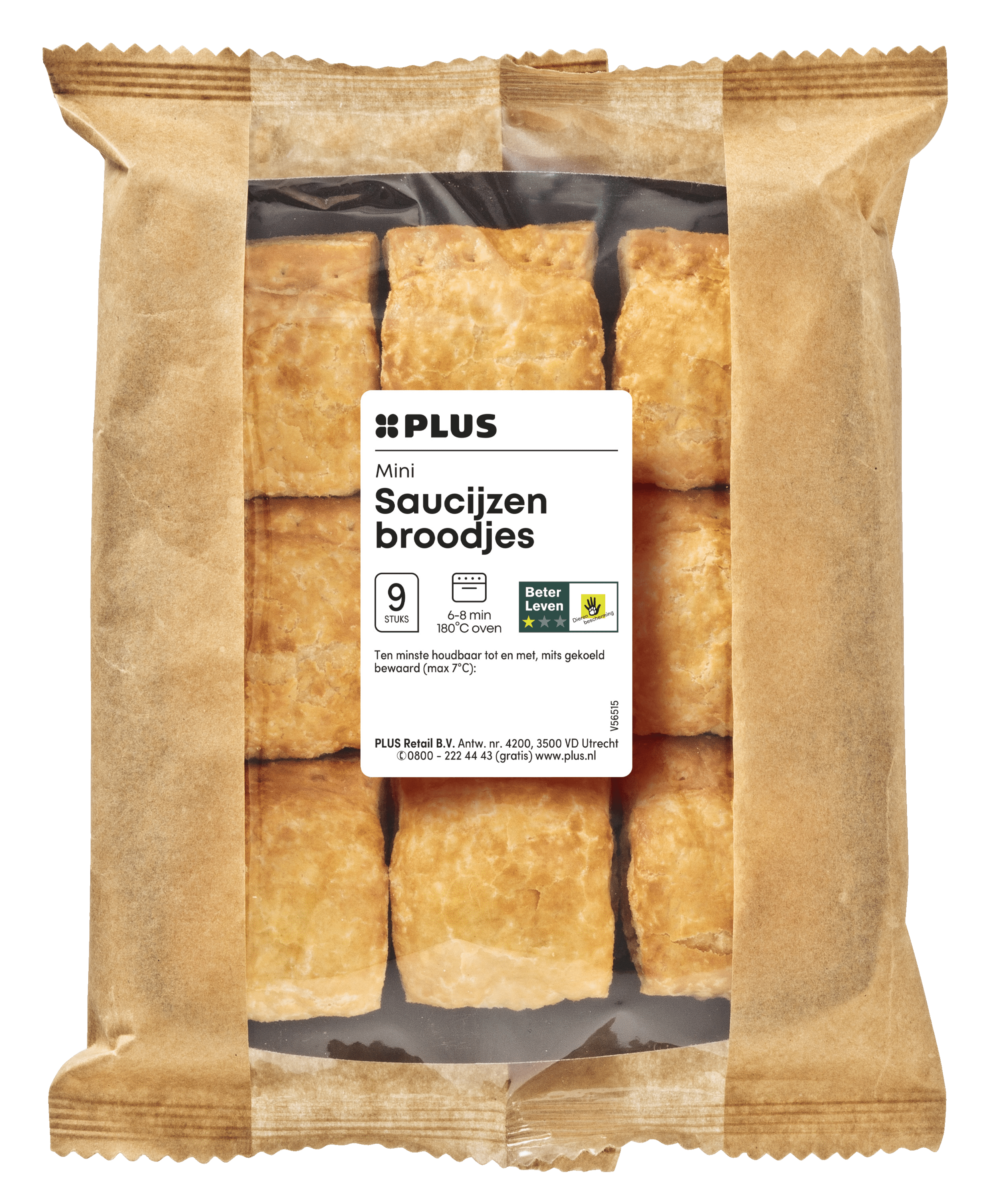 PLUS Saucijzenbroodjes mini
