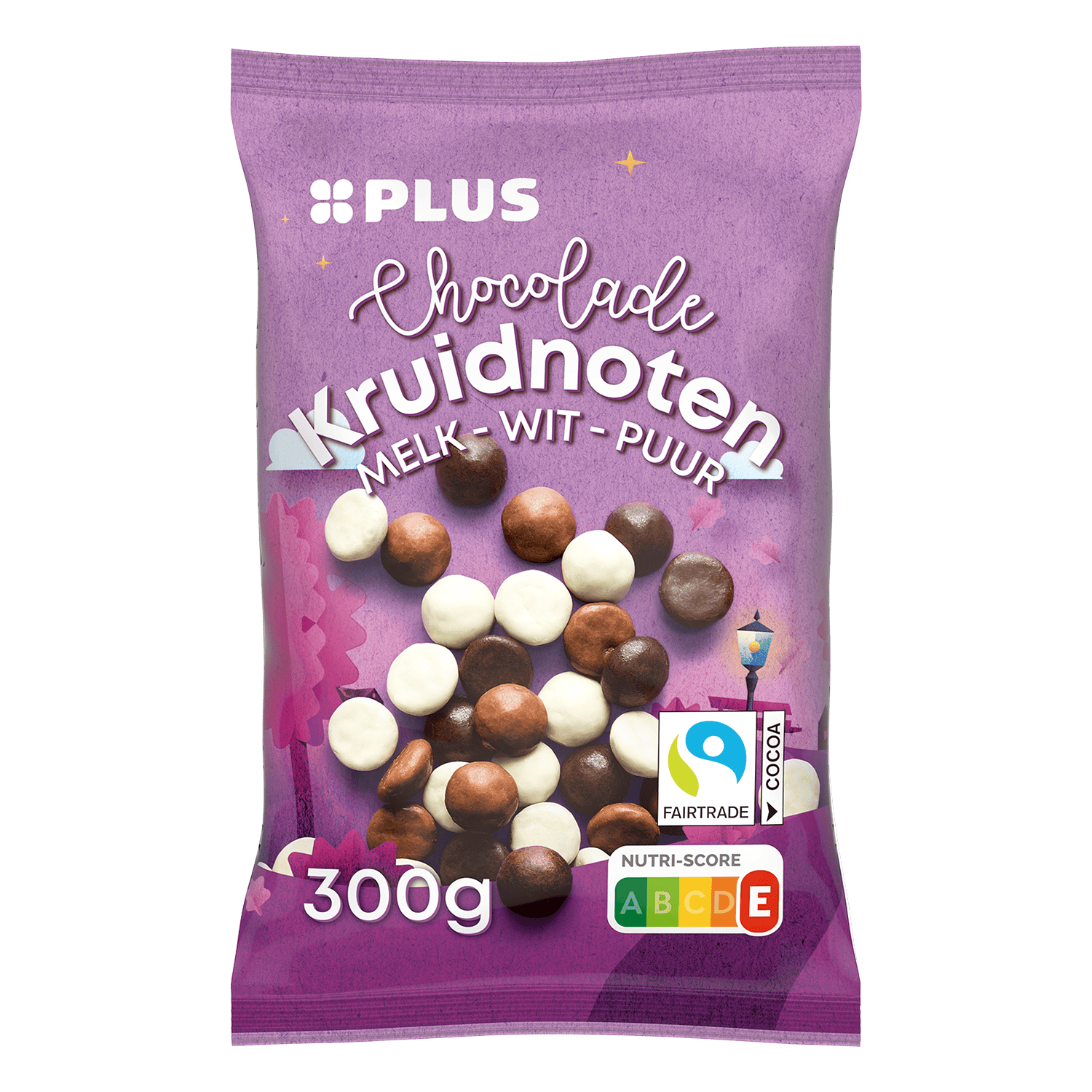 PLUS Chocolade Kruidnoten melk,wit & puur