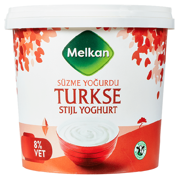 Melkan Turkse stijl yoghurt 8% vet