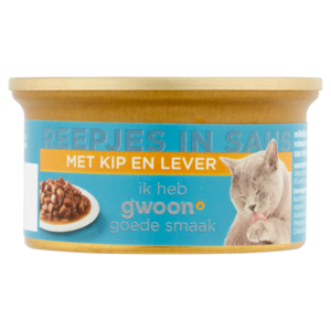 G'woon Kat Reepjes Kip Lever