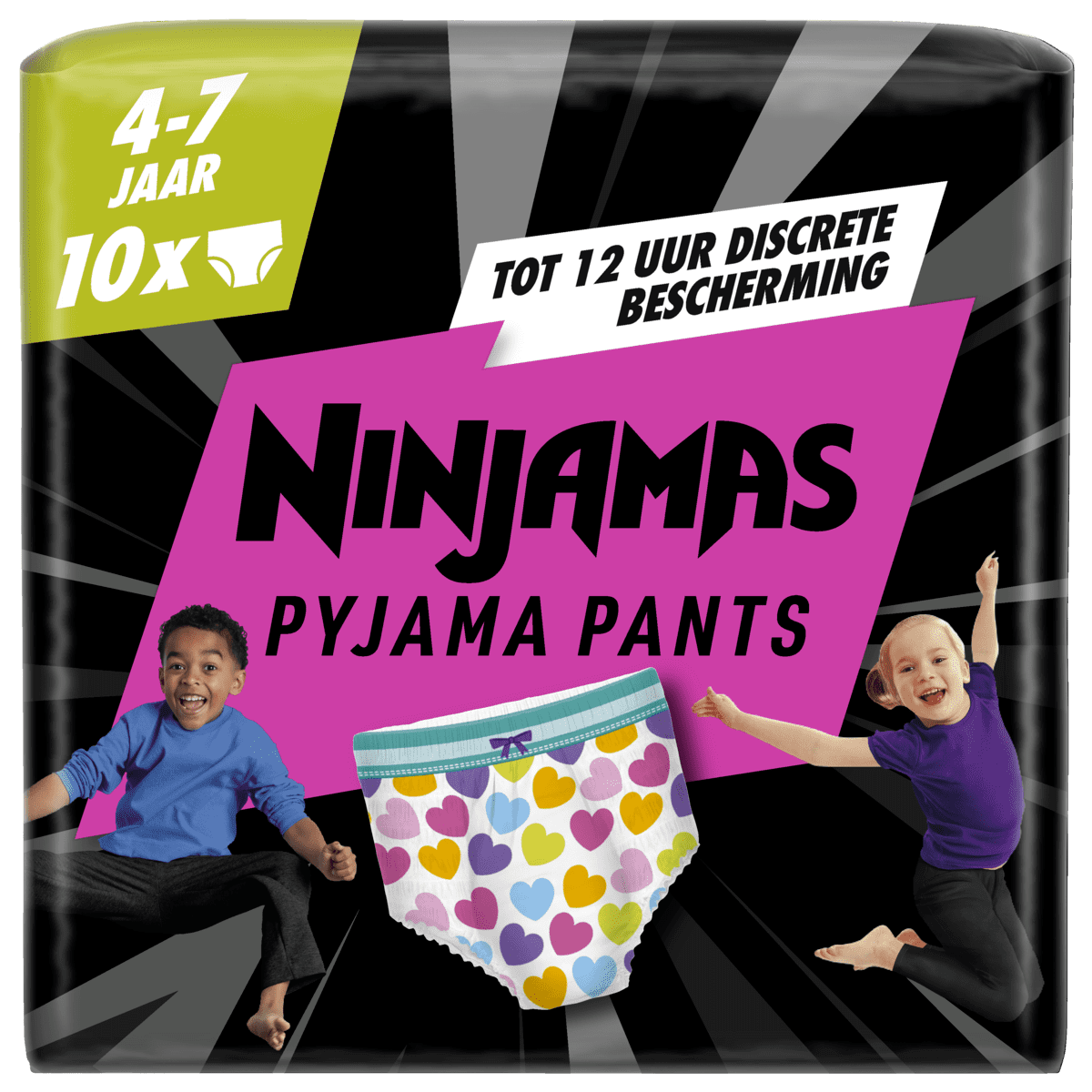 Ninjamas Pyjama Pants Meisje Maat 4-7 Jaar 10 stuks