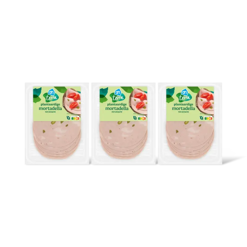 AH Terra Plantaardige mortadella met pistache 3pk