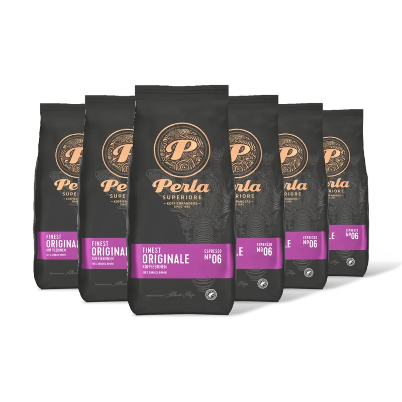 Perla Superiore Finest originale koffiebonen 6-pack