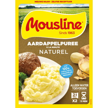 Mousline Aardappelpuree à la Minute Naturel 2 x 89 g