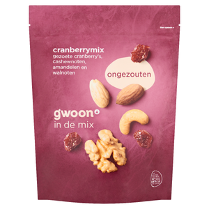 G'woon Cranberry Mix Ongezouten