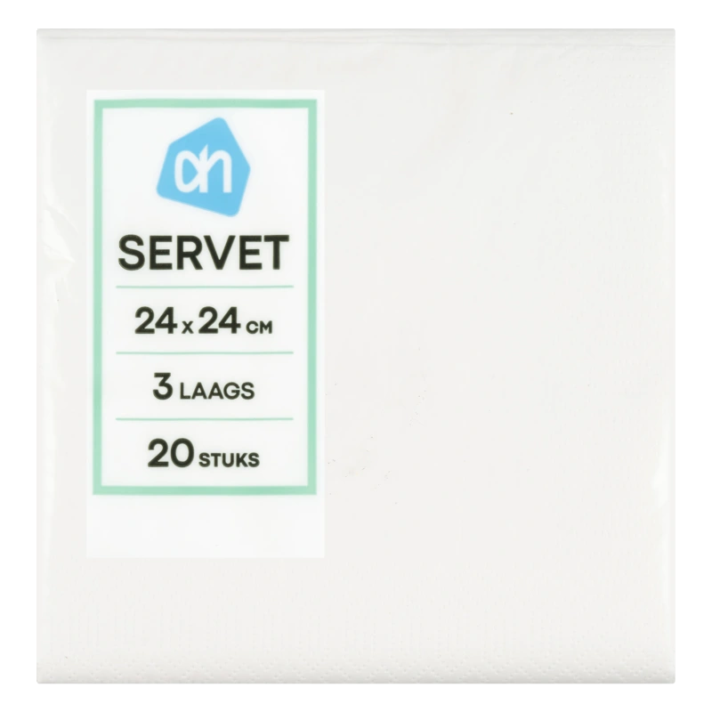 AH Servetten wit 3-laags