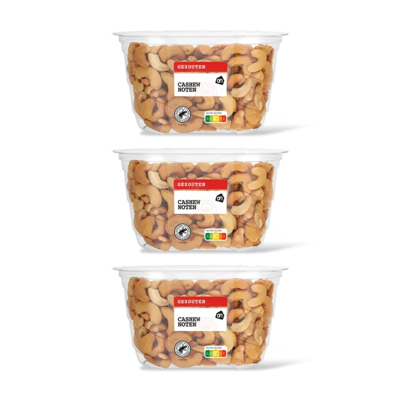 AH Gezouten cashewnoten 3-pack