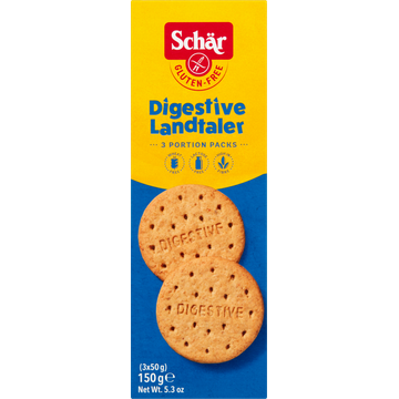 Schär  Digestive Landtaler Glutenvrij 3 x 50 g