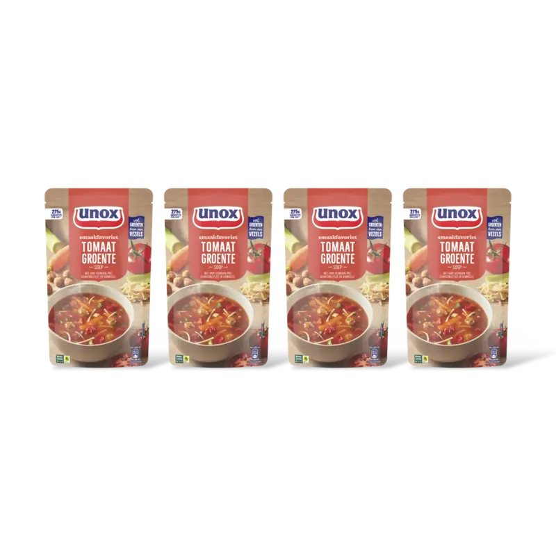 Unox Tomaat groente soep 4-pack
