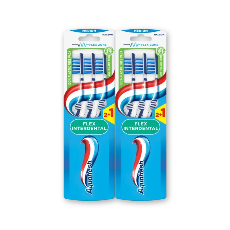 Aquafresh Flex interdental med tandenborstel 2pk