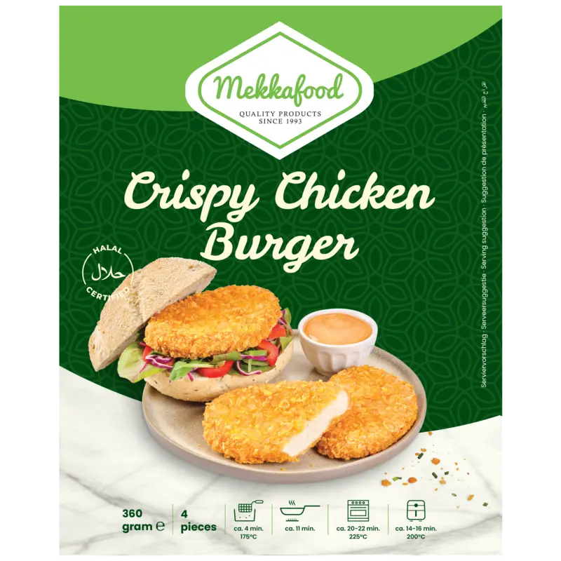 Mekkafood 4 crispy chicken burger