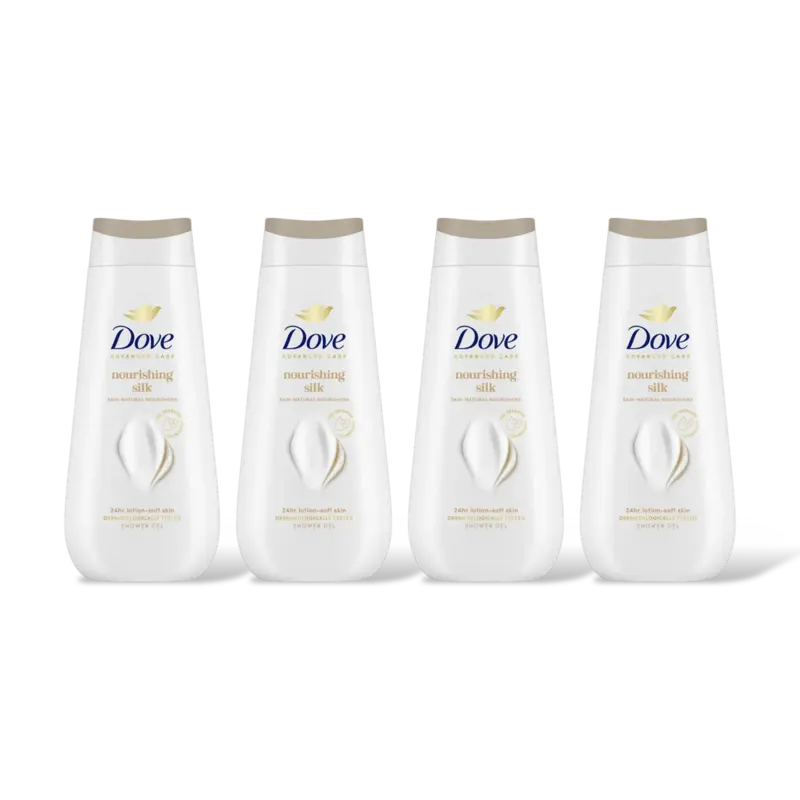 Dove Nourishing silk douchegel 4-pack