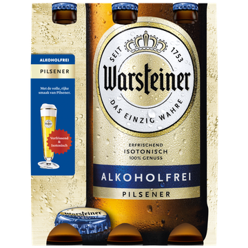 Warsteiner - Alcoholvrij <0.5% - Fles - 6 x 330ML