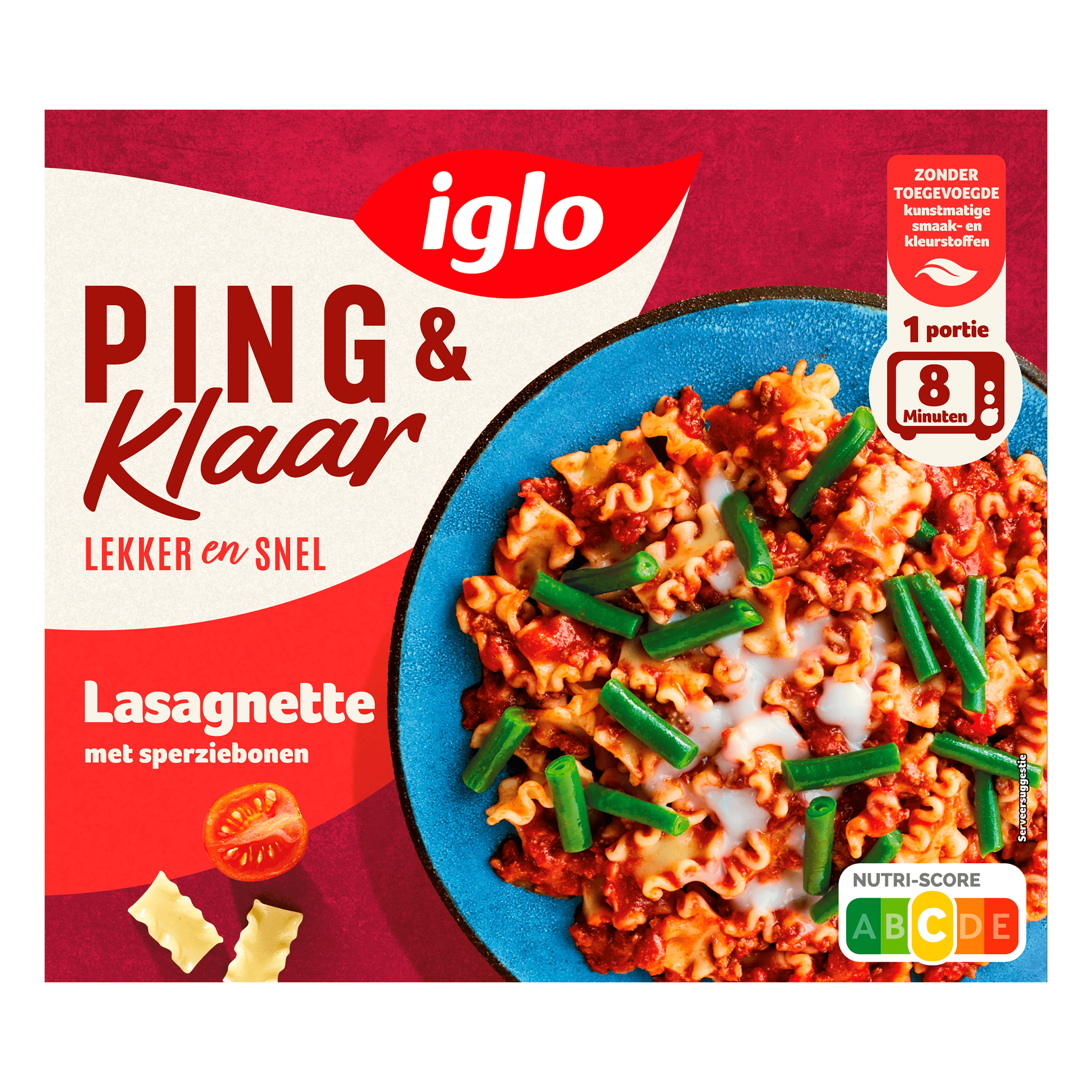 Iglo Ping & Klaar Lasagnette & sperziebonen