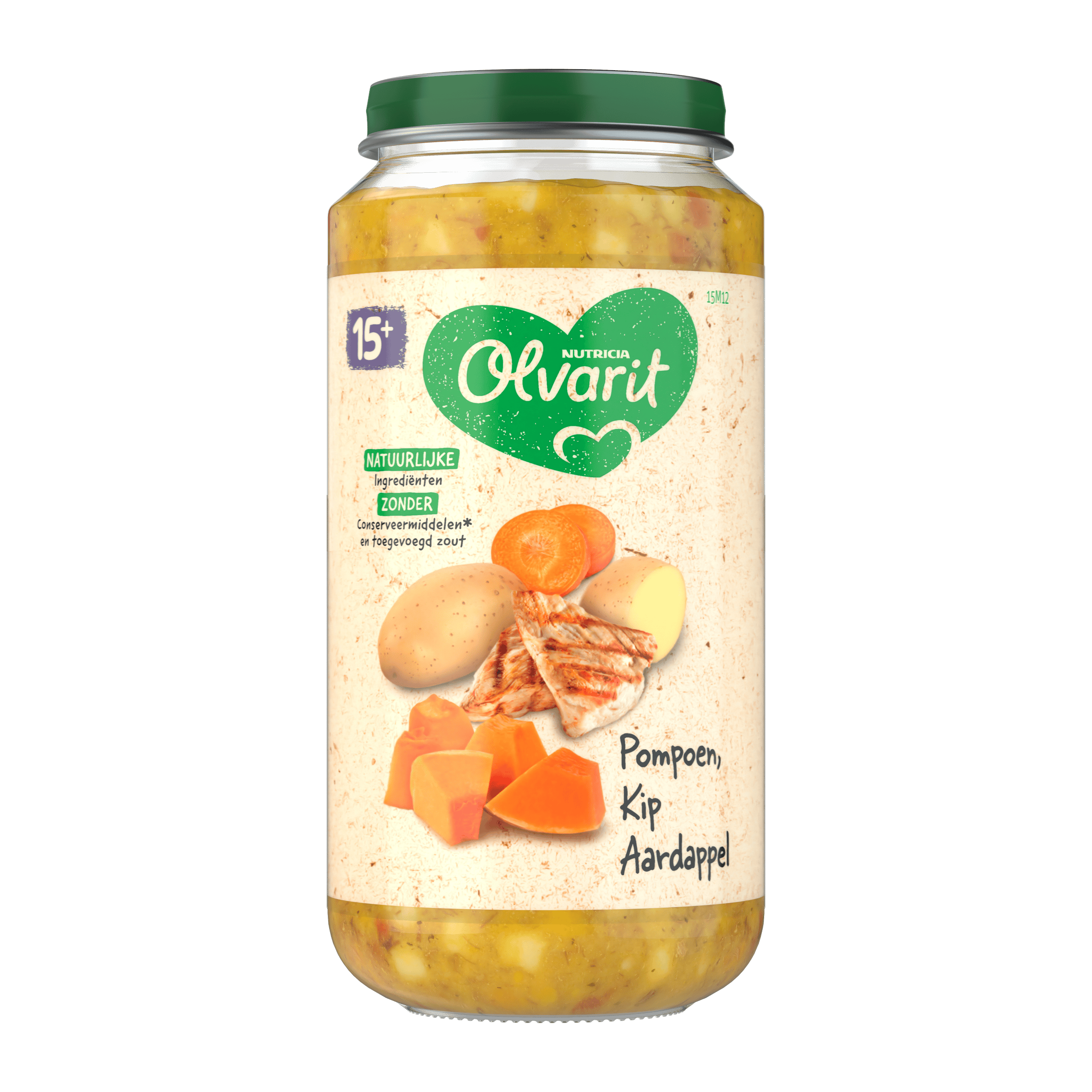 Olvarit 15+mnd Pompoen Kip Aardappel