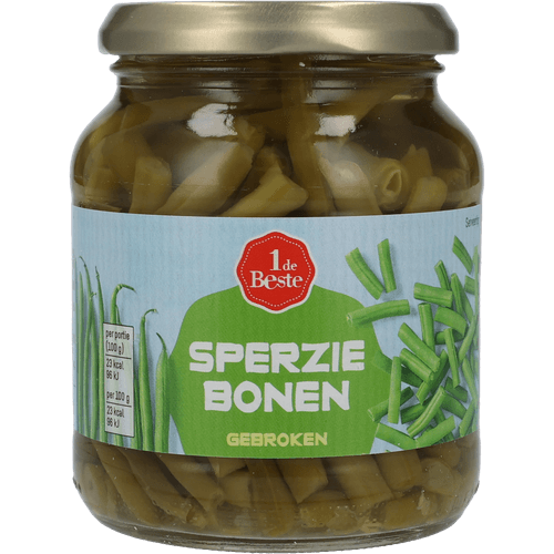 1 de Beste Sperziebonen gebroken