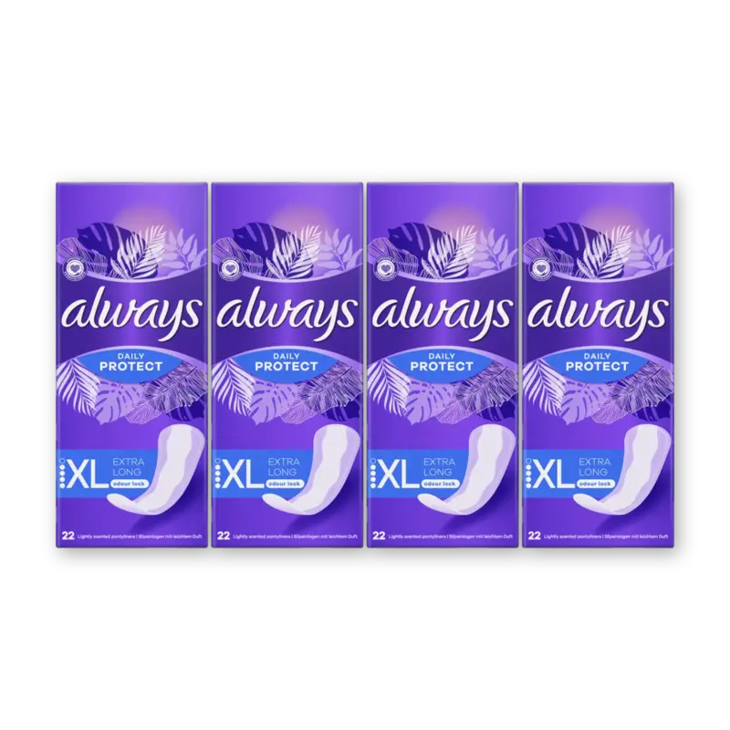 Always Dailies Protect Extra Long 4-pack