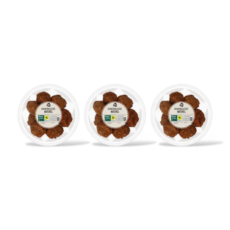 AH Gehaktballetjes naturel 3-pack