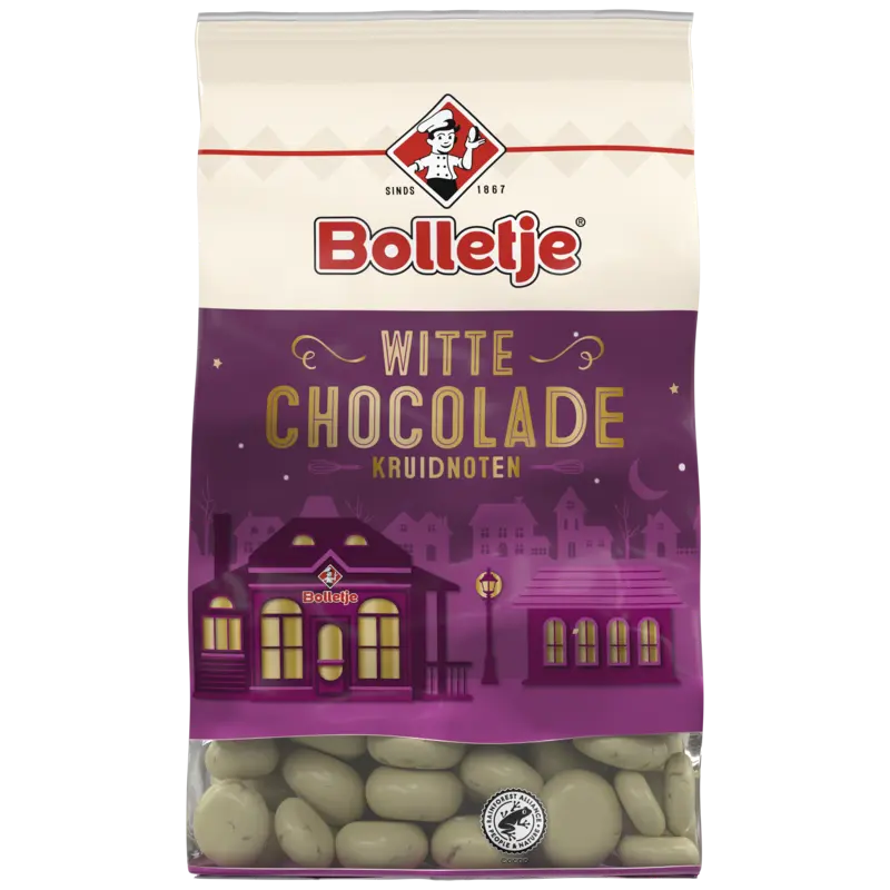Bolletje Witte chocolade kruidnoten
