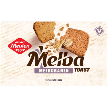 Van der Meulen Melba Meergranen Toast 6 Stuks 120 g