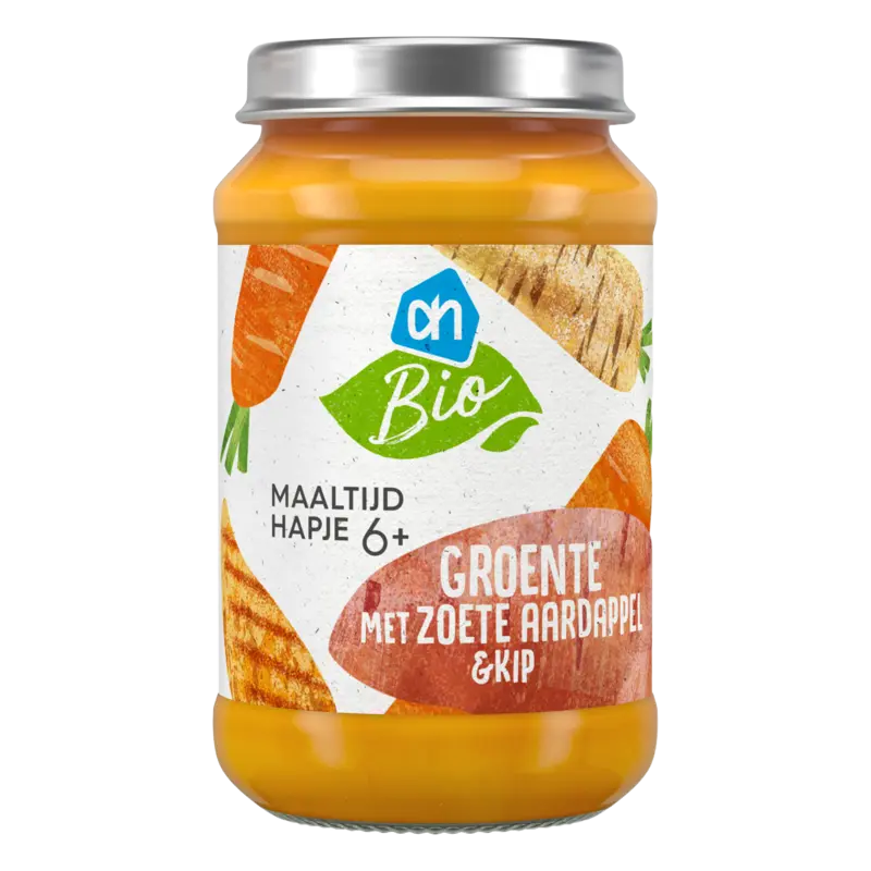 AH Biologisch Maaltijdhapje groente aardappel & kip 6+