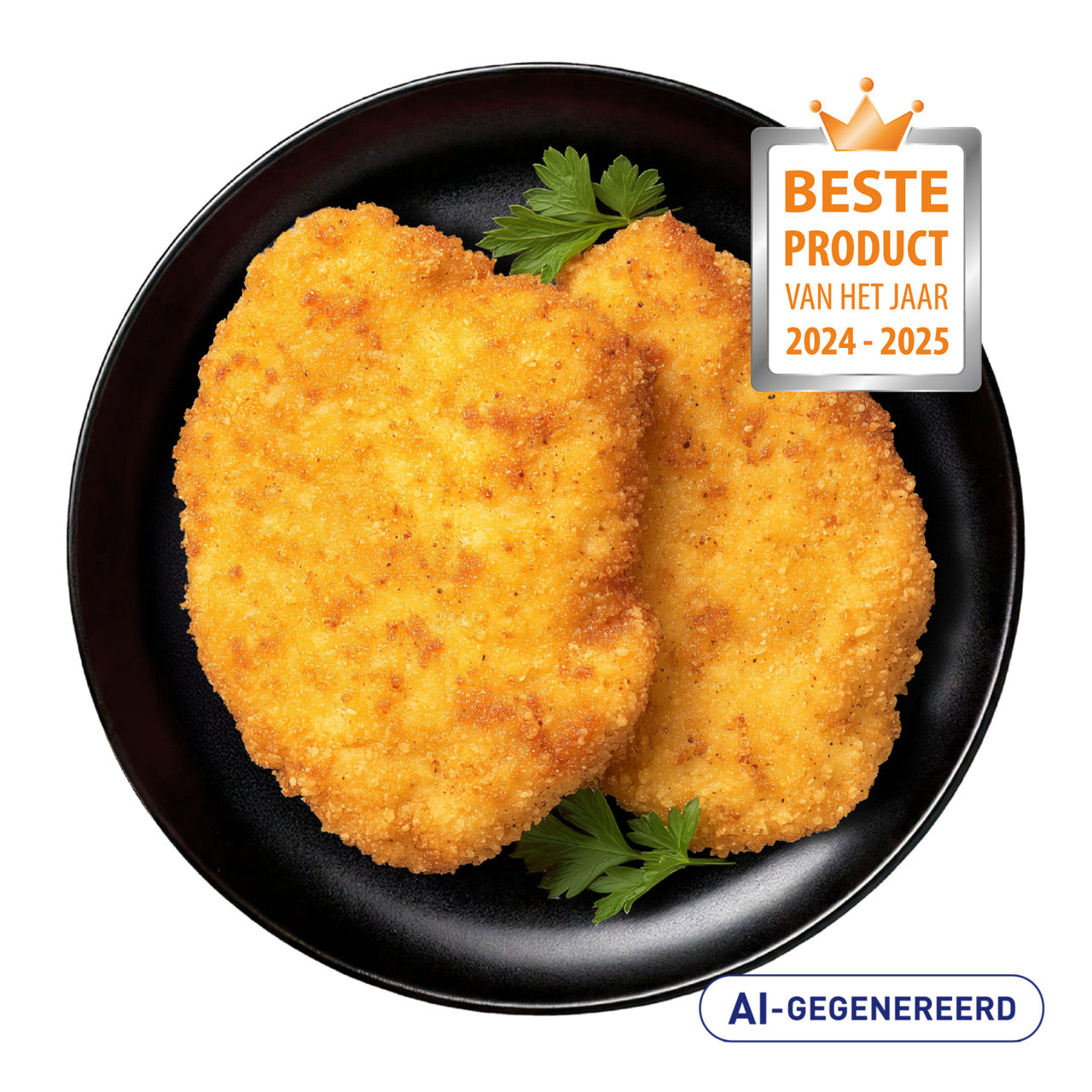 Scharrelkipschnitzels ham & kaas