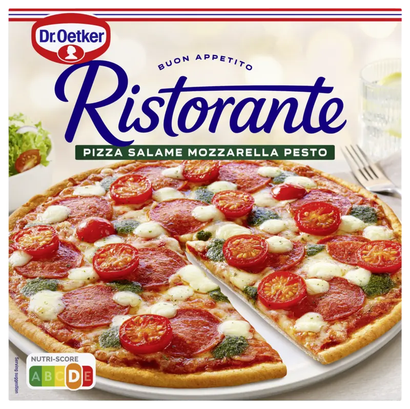 Dr. Oetker Ristorante pizza salami mozzarella pesto
