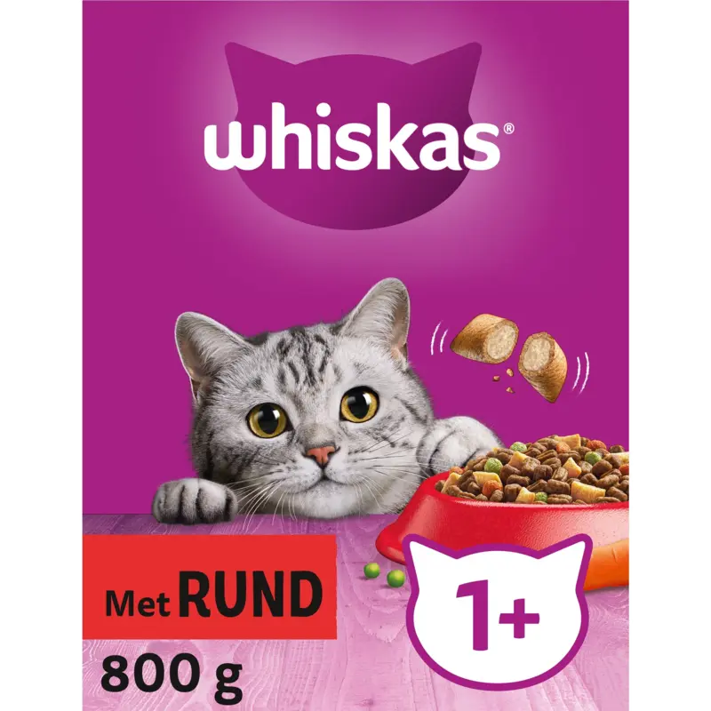 Whiskas 1+ Brokken met rund