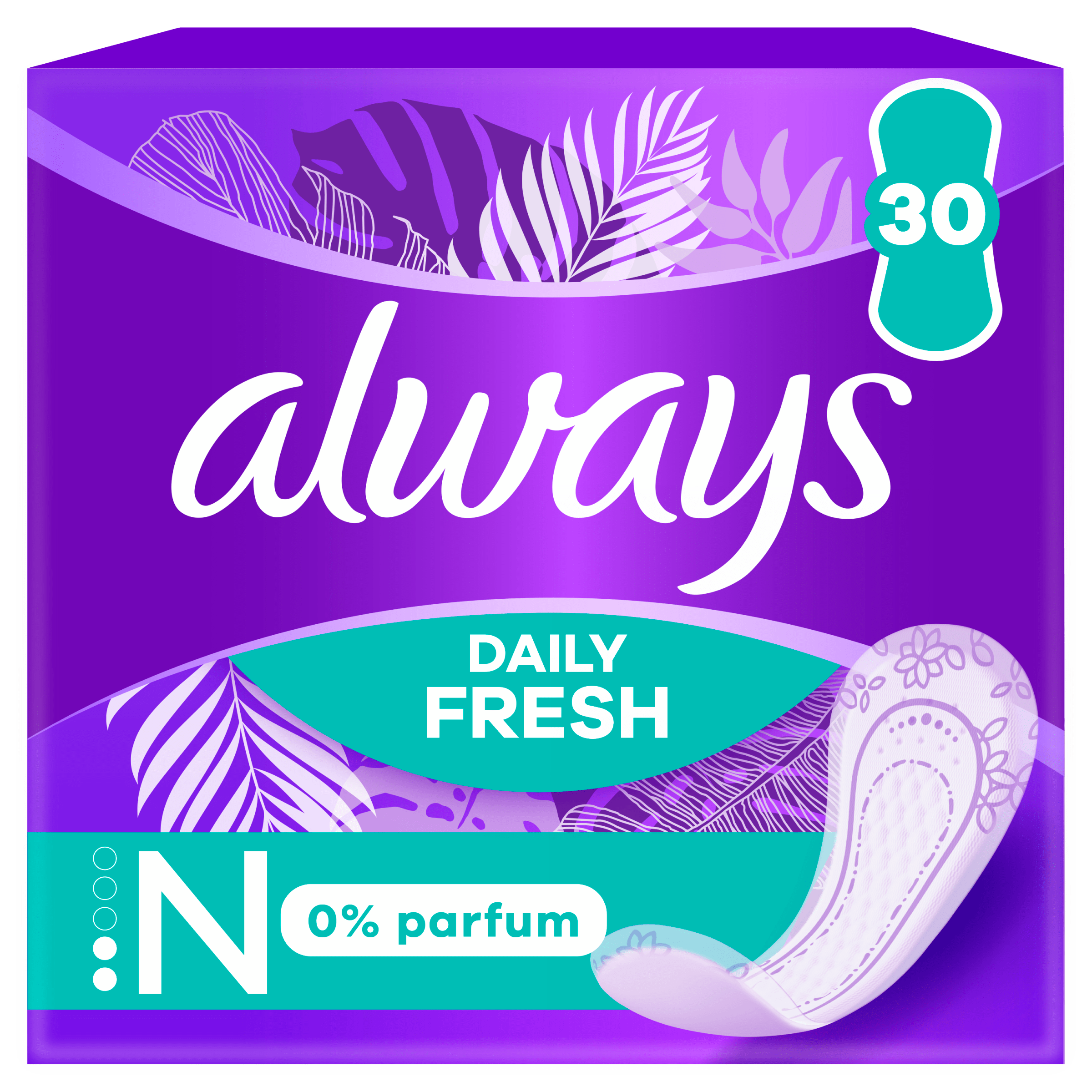 Always inlegkruisjes fresh normal 0% perfume
