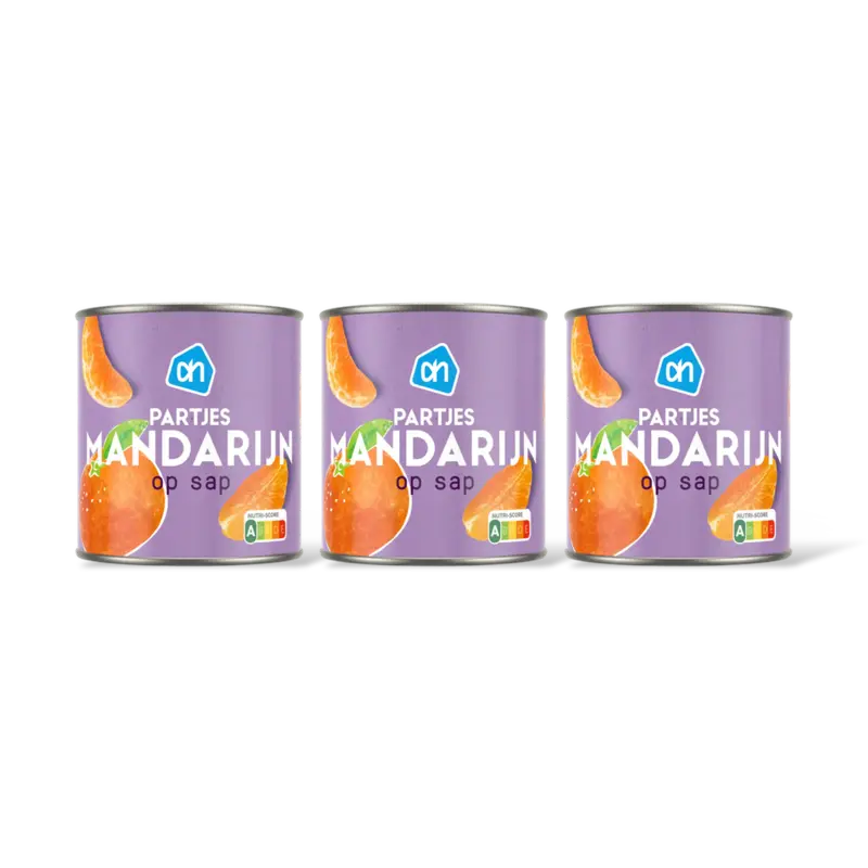 AH Partjes mandarijn op sap 3-pack