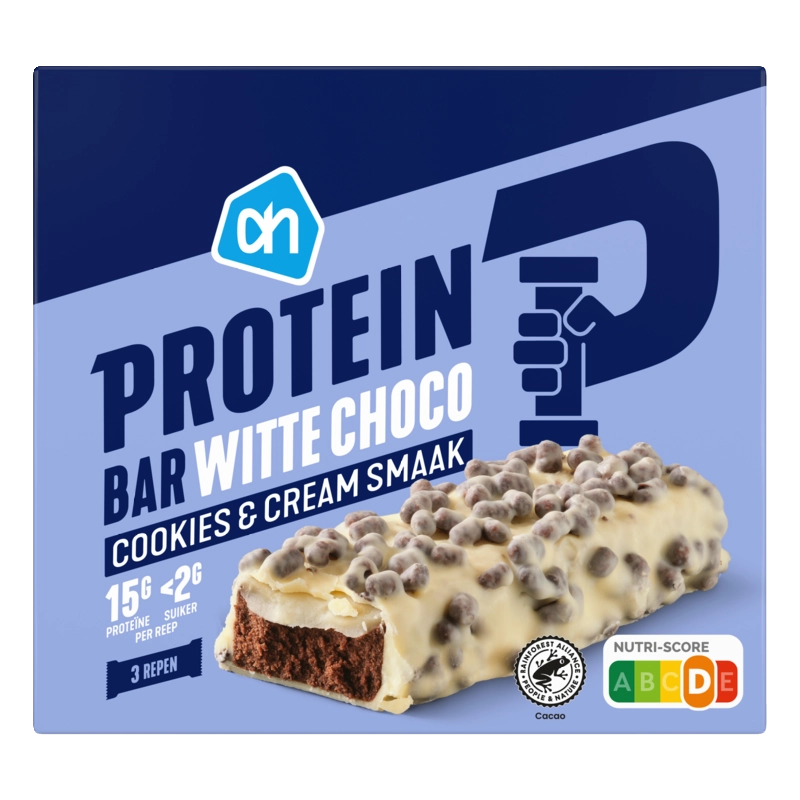 AH Proteïne repen witte choco cookies&cream