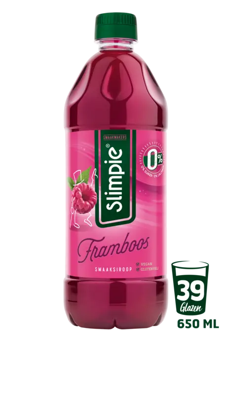 Slimpie Framboos siroop 0% suiker