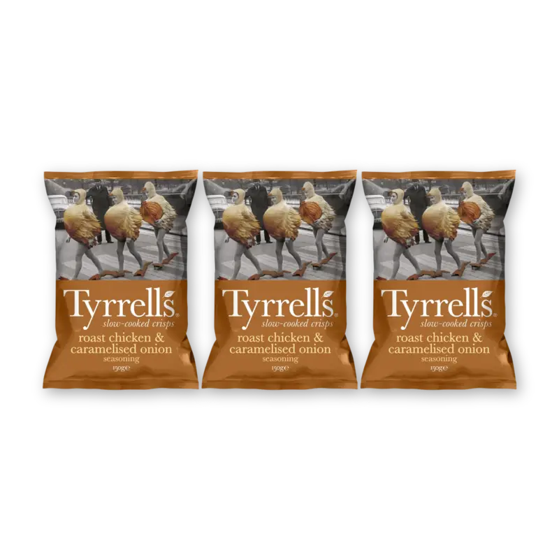 Tyrrells Roast chicken & caramelised onion 3-pack