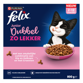 Felix Felix Dubbel Zo Lekker Junior met kip, kalkoen, melk en groenten