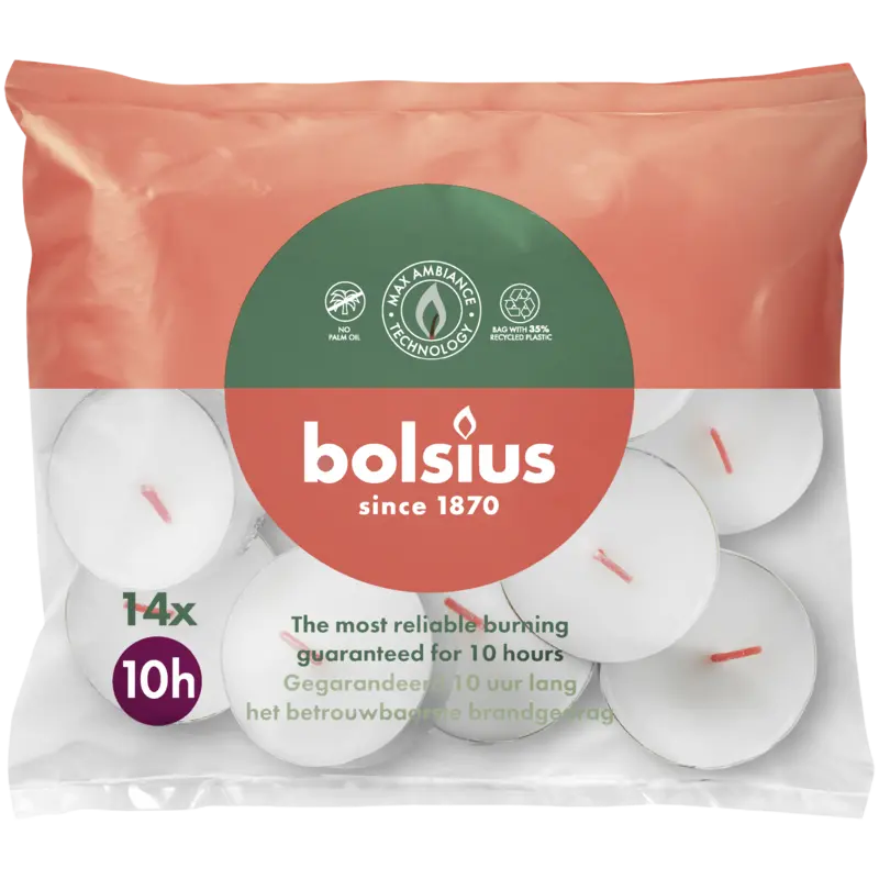 Bolsius Theelichten maxi 10 uur