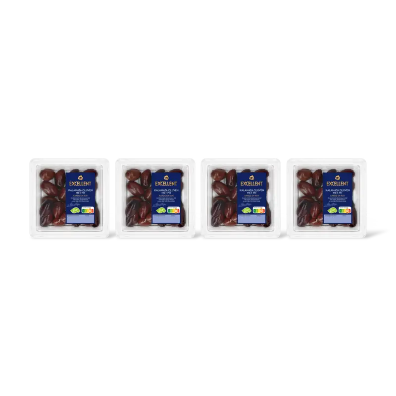 AH Excellent Biologische kalamata olijven met pit 4pk
